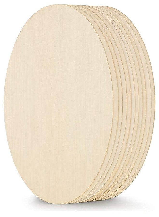 BerryBox 12 x 12 inch Round MDF Boards for Art and Craft, Wood Round MDF Sheets for Craft Work, DIY MDF Cutouts 3mm Thickness (6) - Image 1